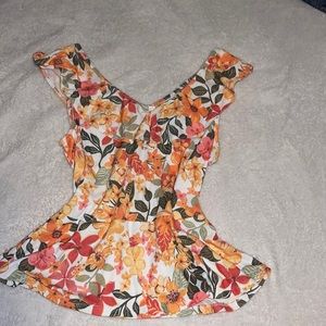 Floral summer shirt